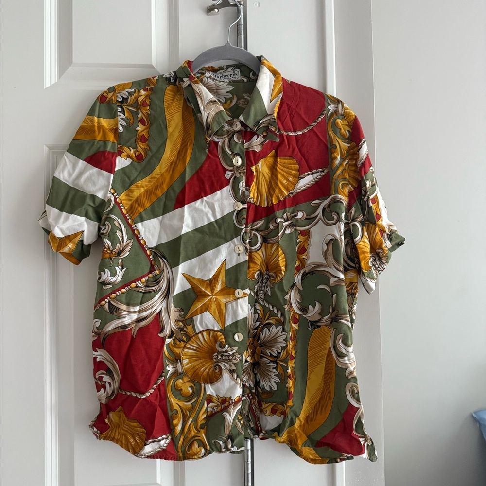 Burberry Multicolor Patterned Shirt - image 1